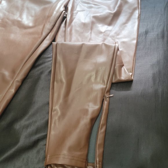 JluxLabel Chocolate High-Waisted Pants - Picture 4 of 5
